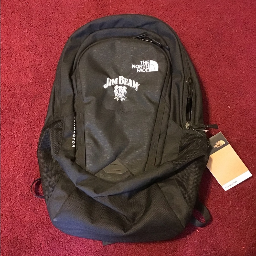 THE NORTH FACE CONNECTOR SERIES LG JIM BEAM NWT BLACK BACKPACK